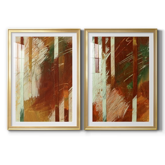 Wexford Home Wheaten I Premium Framed Print, 30.5" x 42.5" - Ready to Hang, Gold (Set of 2)