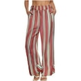 thumbnail image 1 of Dvprdro Women's Casual Boho Pants with Ruffle Elastic Waist, Loose Fit Drawstring Lounge Trousers, 1 of 5