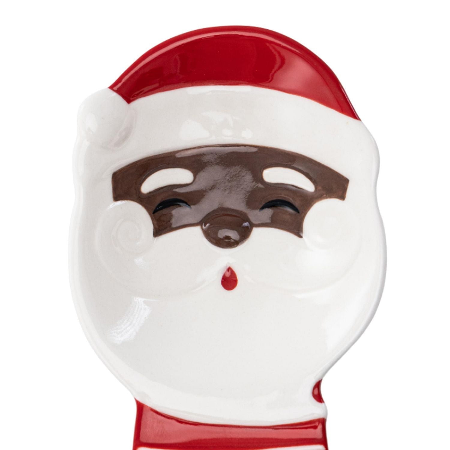 Holiday Time Repose-cuillère figuratif en céramique, 8,19 pouces x 3,86 pouces x 0,98 pouces, 1 pièce