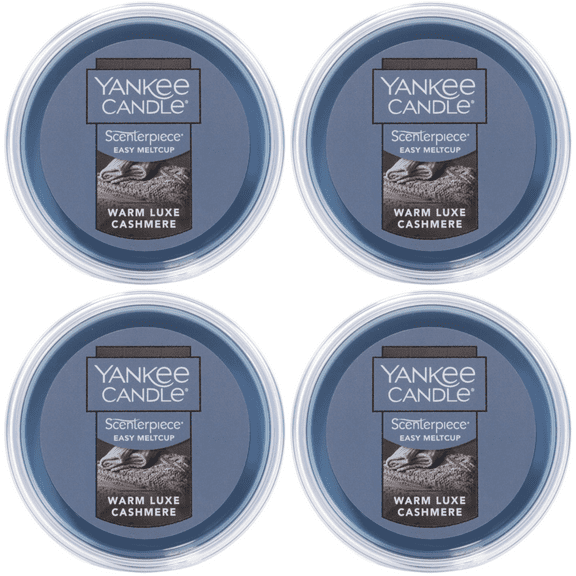 Yankee Candle Warm Luxe Cashmere Scenterpiece Easy MeltCup (Pack of 4)