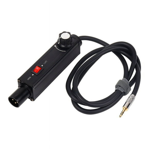 3.5mm to XLR Audio Isolator Audio Common Ground Current Sound Elimination Noise Reduction Mixer Volume Adjustment,1 * 3.5 to XLR Audio Isolator 1 * Storage bag,Black
