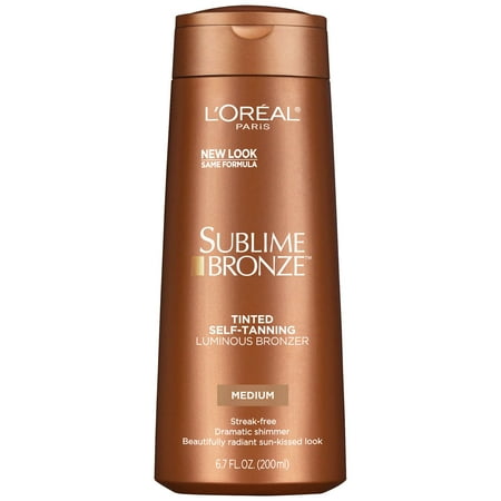 L'Oreal Paris Sublime Bronze Luminous Bronzer Self-Tanning Lotion, 6.7 fl.