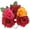 DarK Red Fuchsia Orange Yellow, variant on Women's Rose Flower Headband Artificial Flower Hairband Mexico Floral Crown Headpiece (DarK Red Fuchsia Orange Yellow, Pack of 1)