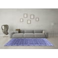 thumbnail image 3 of Ahgly Company Machine Washable Indoor Rectangle Abstract Blue Modern Area Rugs, 4' x 6', 3 of 4