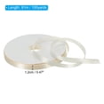 thumbnail image 2 of Uxcell 1/2" W x 100 Yards Polyester Satin Ribbon, Perfect for Craft Wedding Decor Party Hair Bow, Beige, 2 of 6