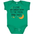 thumbnail image 3 of Inktastic I Love My Great Aunt to the Moon and Back Boys or Girls Baby Bodysuit, 3 of 5