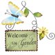 thumbnail image 1 of Tarjeta De Bienvenida De País Retro Decoración De Pared De Bienvenida De Hierro Forjado Colgante De Decoración De Casa Con Temática De Jardín Con Pintura Flores De Mariposa Para Restaurante De Hotel Advancent HA027895-02, 1 of 7