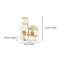 thumbnail image 3 of Lilixerw Christmas Nativity Figurine Warm Holy Family White Gold Baby Manger Tabletop Decor for Home Mantel Shelf Living Room Holiday Decoration, 3 of 6
