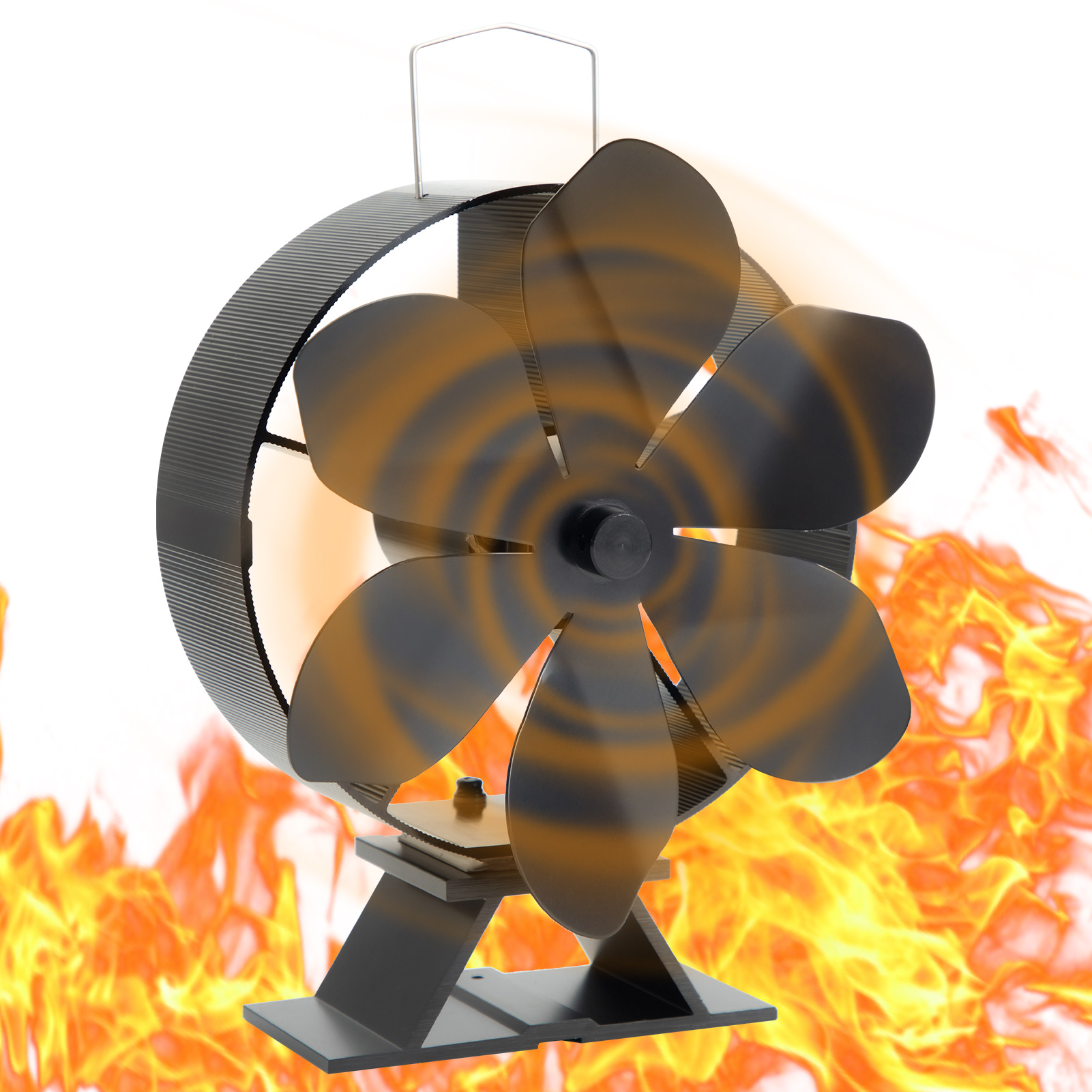 Wowspeed Thermoelectric Fan Heat Powered Wood Stove Fan Circulates