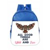 Toddler Backpack Owl Wild & Free Quote Kids Backpack Toddler