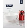 thumbnail image 3 of Delling 30 oz Ceramic Serving Bowls Set of 6 - White, 3 of 6