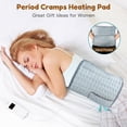 thumbnail image 3 of COCOBELA Heating Pad for Back Pain Relief Electric Heating Pad Wrap for Period Cramps Lower Back Neck Shoulders Pain Relief  3 Timer 5 Heat Setting & Auto Shut  12x24 Heated Pad + 20" Belt Adjustable, 3 of 10