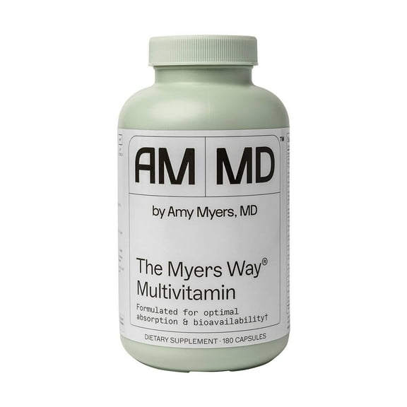 Amy Myers MD The Myers Way Multivitamin - Supports Healthy Immune, Thyroid & Adrenal Function - Gluten-Free, Non-Dairy & Iron Free Healthcare Supplement