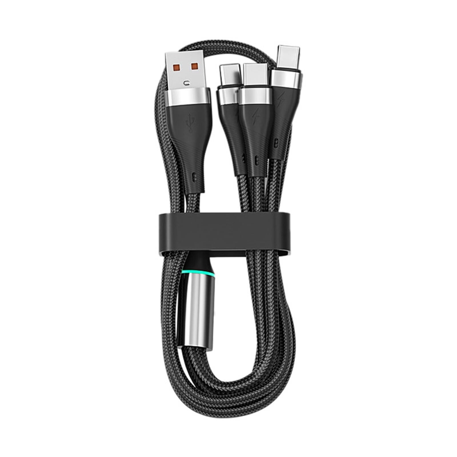 Randolph 3 In 1 Data Cable 100W Smartphone Breathing Light Fast