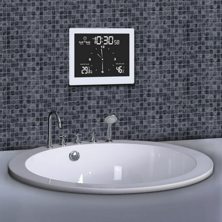 

Final Clearance! Weather Station Indoor Outdoor Digital Touch Lcd Display Temperature Humidity Monitor Alarm Clock Weather Forecast