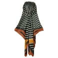 thumbnail image 6 of INSPIRE CHIC Women Striped Satin Scarf Shawl 35x35" Large Square Silk Feeling Neck Scarves Head Wraps Caramel 90x90cm/35.4x35.4", 6 of 6