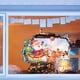 thumbnail image 1 of Pegatina de ventana rota de Papá Noel - Calcomanía grande para la pared navideña con escena de entrega de regalos, fácil de pegar y pegar para decoración de salón, dormitorio u oficina, 1 of 6