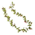 thumbnail image 2 of BRIGHTFUFU Guirnaldas de flores de rosas artificiales, vides falsas, rosas de seda, decoración colgante para boda, arco, fiesta, hogar, jardín, pared, 2,3 m, 2 of 8