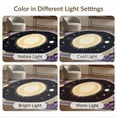 thumbnail image 7 of ODIKA 8'x10' Washable Area Rug Round Astrology Celestial Sun Moon Star Vintage Gothic Scroll Border for Dining Room, Large Office, Lounge, Non-Slip Chair-Friendly Mat, 7 of 7