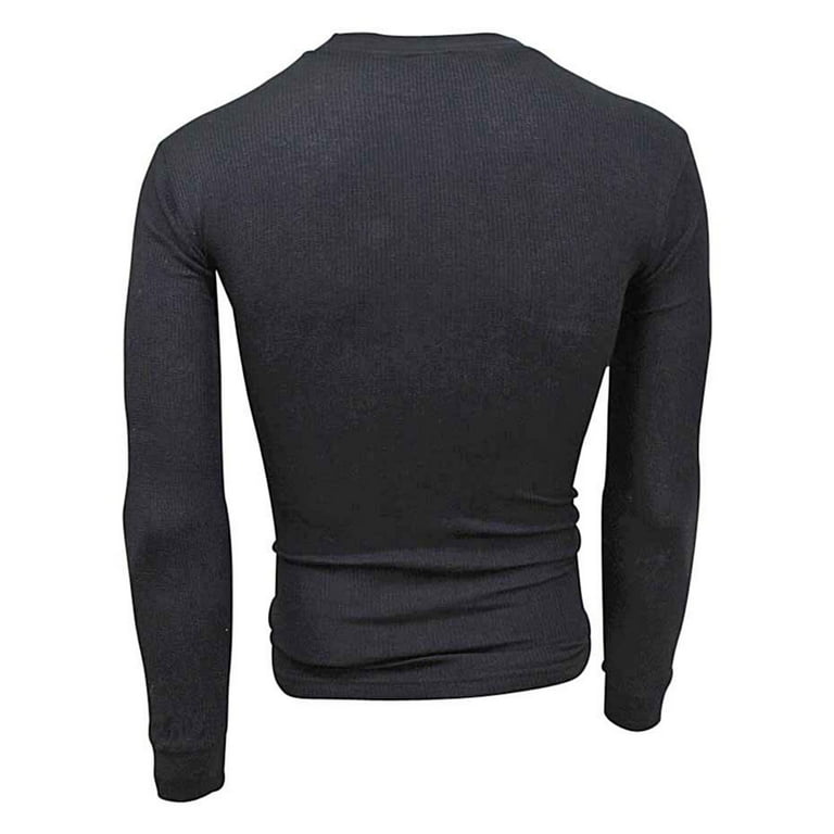 Black Thermal Long Sleeve Crew