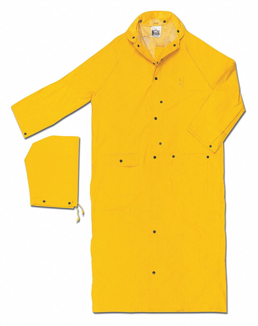 Mcr Safety Rider Raincoat,Yellow,M  260CM