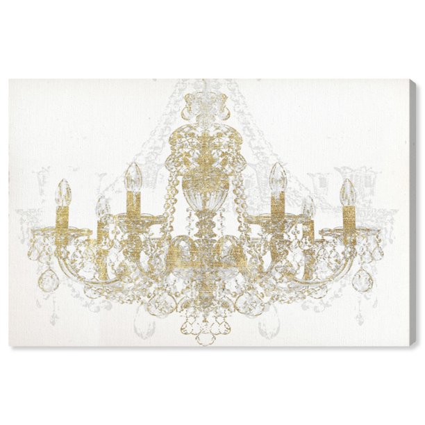 Runway Avenue Fashion and Glam Wall Art Canvas Prints 'Chandelier