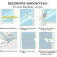 thumbnail image 7 of 17.2x39.37inch Geometric Pattern Dazzling Window Stickers,PVC Waterproof and Dustproof Window Decals, Static Cling Window Film Non-Adhesive Removable Stickers for Bedroom Living Room Decoration, 7 of 7
