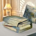 thumbnail image 6 of Erosebridal Cute Heron Bird Zipper Twin Comforter Sets with Fitted Sheet and 2 Pillowcases,Boho Animals Zipper Bedding Set,White Yellow,Light Gray Reversible,4pcs, 6 of 8