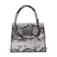 thumbnail image 1 of Bolsos de hombro con estampado de serpiente retro para mujer, bolsos de mano mini con cadena de PU (negro) Tmvgtek Oficina Multiescena Multifunción, 1 of 9