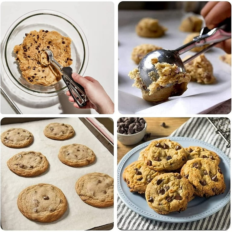 Cookie Scoop Set, 3Pcs Ice Cream Scoop, Cookie Scoops for Baking