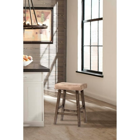 Hillsdale Furniture Saddle Non-Swivel Backless Counter Stool