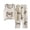 b19-Khaki, variant on KPOPLK Boys Pajamas Cotton Pjs 1-10 Years 2 Piece Sleepwear Sleeveless Pjs and Sleep Pant Kids Loungewear Outfit Set,Size 2-3 Years