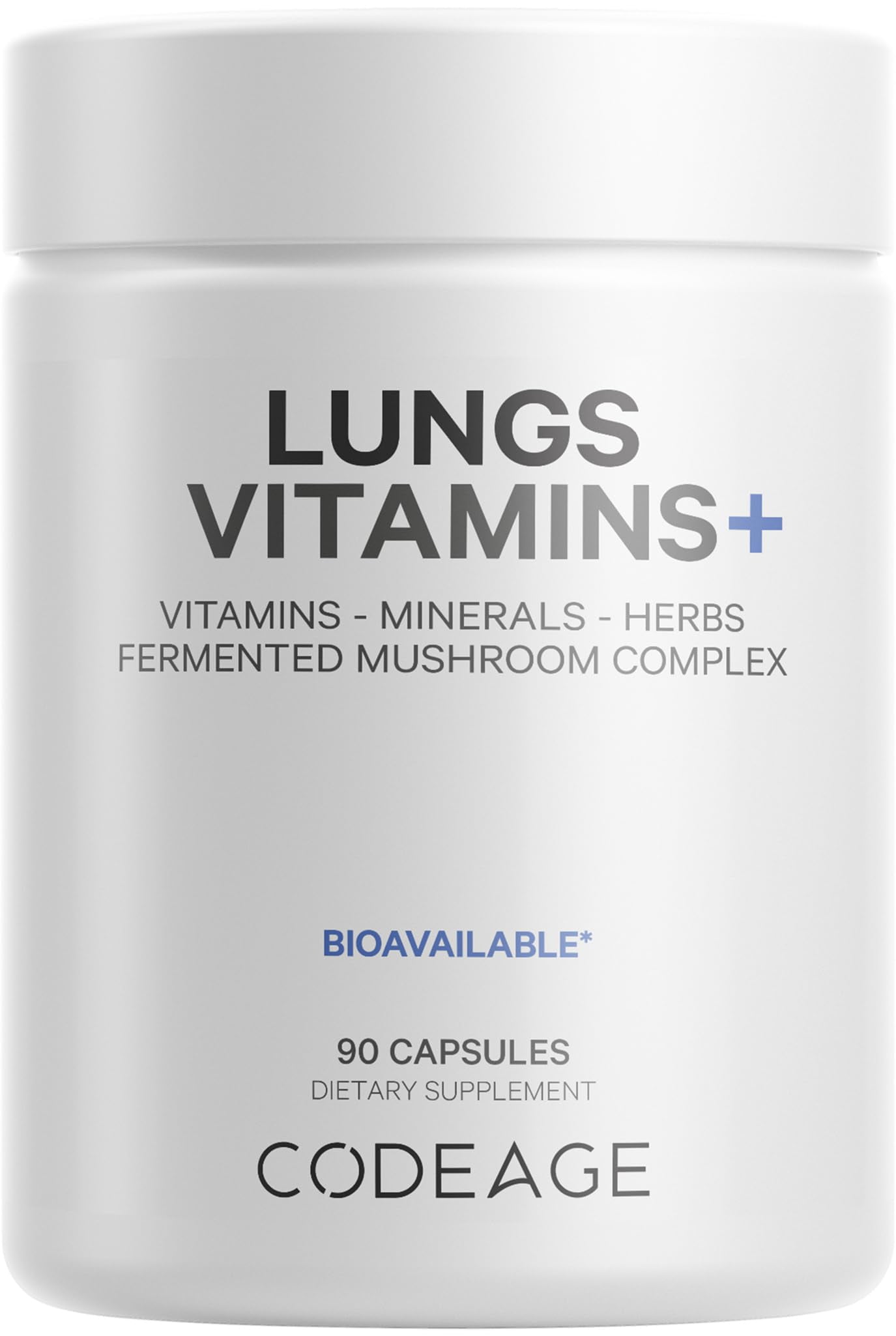 Suplemento: Codeage, pulmones, vitaminas A, C, D, E, B6, zinc y ...