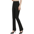 thumbnail image 4 of Babcutegg Pants for Women High Waist Elegant Wide Legging Clothes for Women Black, 4 of 5