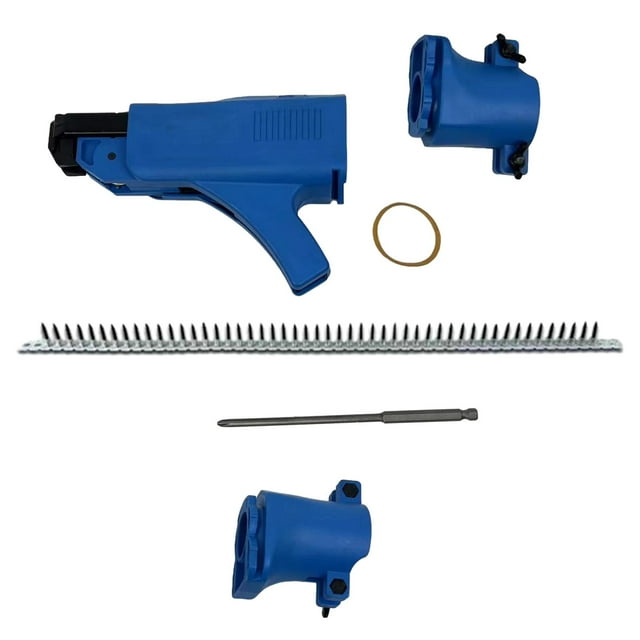 Taladro adaptador de clavo de cadena automática para atornillar Clavos Largos para herramienta de carpintería para el hogar Sharpla Azul adaptador de destornillador