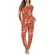 thumbnail image 2 of Conjunto de pijama de dos piezas, ropa de dormir de manga larga, informal, elegante, a la moda, con estampado a pedido, regalos de Navidad y otoño, 2 of 4