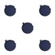 thumbnail image 1 of Cojín para Silla Bistros Inteprter Azul Oscuro Algodón Con Lazos Durables, 1 of 6