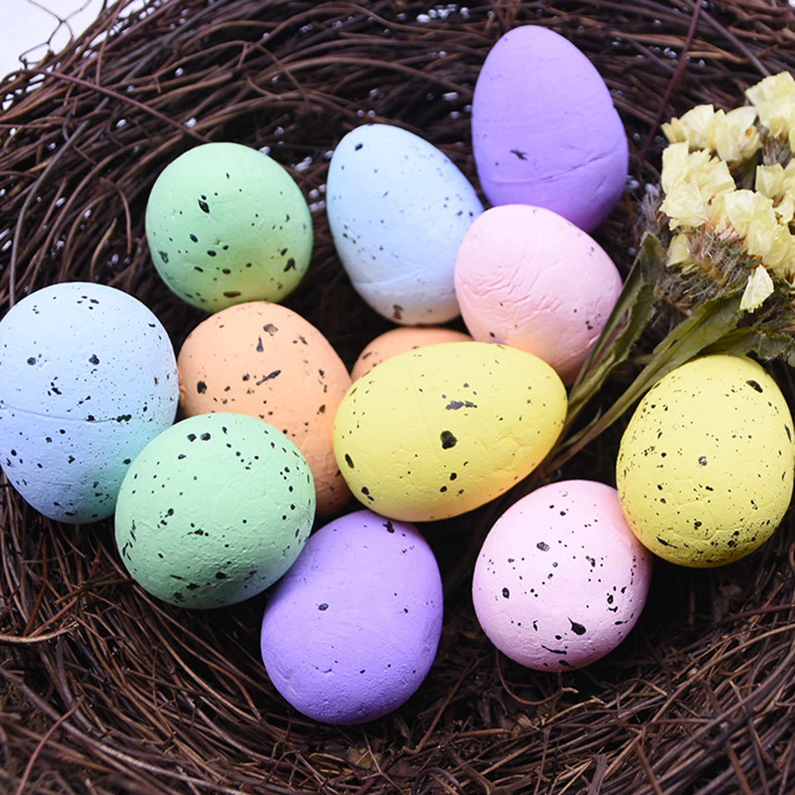 Cheers US Foam Easter Eggs Speckled Eggs Decorations Pastel Speckled Eggs Decorative Easter Eggs