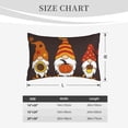 thumbnail image 2 of Salouo Fall Gnomes Print Print Pillow Case Cover,Wrinkle-Free Bed Pillow Cover Pack of 1 Home Decor Fade-Resistant and Stain-Resistant ,Pillows Not Included -16"x24", 2 of 8
