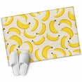 thumbnail image 2 of Rectangle Area Rug 2x3ft, Retro Yellow Banana Non-Shedding Washable Area Rug, Farm Fruit on Linen Non Slip Low-Profile Rugs for Living Room, Bedroom Dining Room, 2 of 9