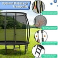 thumbnail image 2 of Gymax 8FT Recreational Trampoline w/ Ladder Enclosure Net Safety Pad Outdoor Blue, 2 of 10