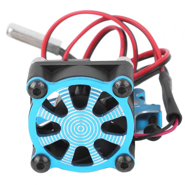 Disipador De Calor De Motor De Coche RC, Disipador De Calor De Motor Duradero, Con Sensor Térmico Para Modelo De Coche, Accesorio De Modelo De Coche RC, Accesorio RC ZAQW Azul
