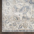 thumbnail image 4 of Nourison Astra Machine Washable 5'3" x 7' Grey Blue Vintage Indoor Flatweave Rug, 4 of 10