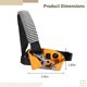 thumbnail image 4 of Elevador de pie para escalada en roca, dispositivo de escalada de pie derecho de aleación de aluminio y magnesio para cuerda de 8-12 mm, carga máxima de 330 libras, equipo de espeleología y montañismo, 4 of 5