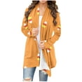 thumbnail image 2 of AOOCHASLIY Women Coat Clothes Women Fashion Long Sleeved Printed Cardigan Hooded Jacket Long Cardigan, 2 of 4
