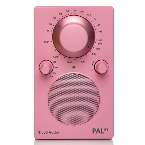 Tivoli Audio PAL BT Bluetooth AM/FM Portable Radio & Speaker (Pink 