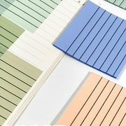 (Cmyynna 1Pcs) Lined Sticky Notes 3X3 In Dark Ruled Post Stickies Colorful Super Sticking Power Memo Pads