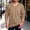 Khaki, variant on OGLCCG Men's and Big Men's Long Sleeve Shirts Casual V-Neck Athletic T Shirts Solid Color Basic Stretch Tee Shirts M-5XL