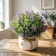 thumbnail image 2 of Clearance Artificial flowers under $10,Artificial Flowers Potted Plants Flowers In POTS Decorate Home Bathroom Kitchen Rustic Table Centerpiece Interior Outdoor Decor, 2 of 9