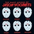thumbnail image 2 of Friday The 13th Mens Black Jason Vorhees Moods Graphic Tee Halloween T-Shirt 2XL, 2 of 2